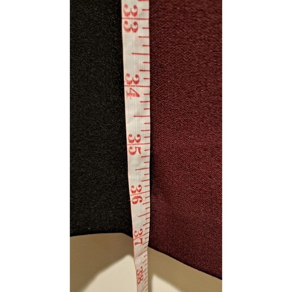 Chelsea Dress Fit Flare Red and Black Short Sleeved Knee Length Ruched Womens 6 - Picture 7 of 8